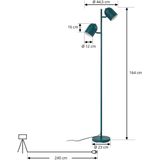 Lindby - Isara - Vloerlamp - Groen - Modern - Metaal
