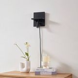 Lindby - Auden - LED-wandlamp - Zwart - Modern - Metaal