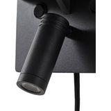 Lindby - Auden - LED-wandlamp - Zwart - Modern - Metaal