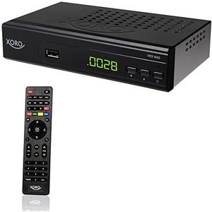 XORO HRS 8659 Digitale DVB-S2 HDTV satellietontvanger, HDMI en SCART-aansluiting, ondersteunt Unicable, digitale audio-uitgang, USB 2.0 mediaspeler