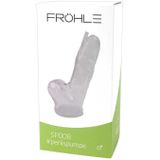 Fröhle – Balzak en Penis Sleeve Gehard met Ventilatie Buis voor Verhoogde Sperma Productie – Transparant