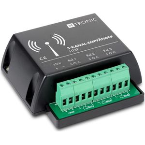 H-Tronic HT3E Radiografische ontvanger 3-kanaals Frequentie: 868.35 MHz 12 V/DC