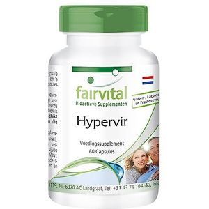 Fairvital | Hypervir - speciaal voor mannen - VEGAN - 60 capsules - voedingssupplement met L-arginine, jujube, ginseng en ginkgo