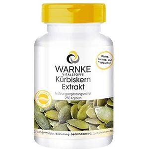 Pompoenzaad Extract - 500mg - 250 Capsules - Hoge Dosering - Vitamine E & Selenium - Duitse Kwaliteit