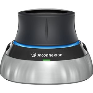3Dconnexion SpaceMouse Wireless 3D-muis Radiografisch Zwart, Zilver 2 Toetsen