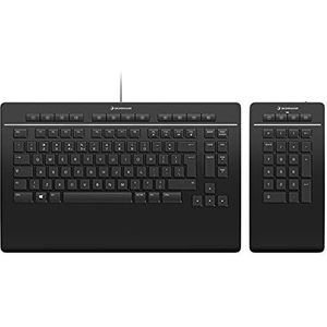 3DConnexion - Keyboard Pro met Numpad - Toetsenbord - Zwart - Compact