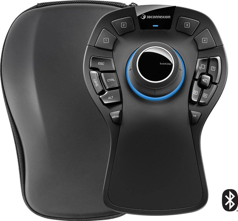 3DConnexion - SpaceMouse Pro Wireless - Muis - Zwart - Bluetooth