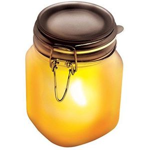 Suck UK Sun Jar Solar tuinlamp, waterdicht, oplaadbaar, voor binnen en led, metselaarpot, feestverlichting, tuingeschenken of tuingeschenken, zonnelampen voor buiten, geel