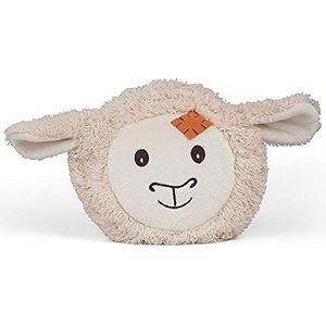 GRÜNSPECHT Mein kleine Warmtevriend schaap, kersenpit-warmtekussen met wasbare overtrek voor kinderen, warm knuffeldier bij buikpijn en verkoudheid (374-V1)