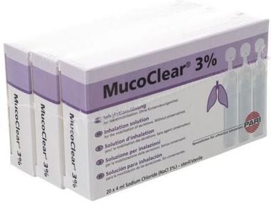 Mucoclear 3% Nacl Amp 60x4ml