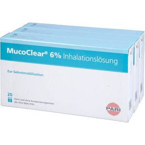 Mucoclear 6% NaCl Amp 60x4ml - Slijmoplossende Inhalatieoplossing voor Luchtwegen