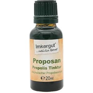 Imkergut Proposan Propolis-Tinktur, Propolis-Tropfen mit Alkohol, 20% Propolis, 20ml Flasche