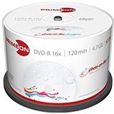 PRIMEON DVD-Rohling DVD-R 120Min 4.7GB 16x Cakebox 50 Stück printable ultragloss