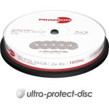 Primeon 2761311 Blu-ray BD-R DL disc 50 GB 10 stuk(s) Spindel Antikras-coating