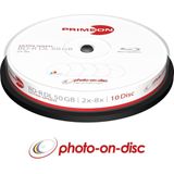 Primeon 2761312 Blu-ray BD-R DL Disc 50 GB 10 Stuk(s) Spindel Bedrukbaar