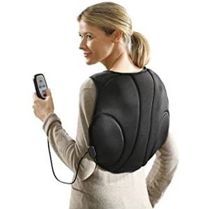 Maximex Massager voor rug en nek, massageapparaat met 4 functies, kunststof (ABS), 23,5 x 35 x 17 cm, antraciet