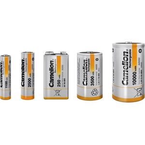 NiMH-batterij Mono D LR20 1,2 volt met max. Capaciteit van 10000 mAh