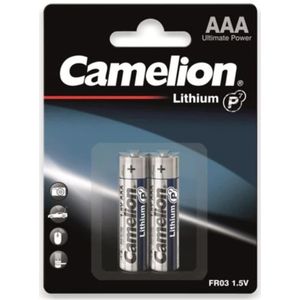 Camelion P7 AAA - LR3 Lithium 1,5V batterijen - 2 stuks