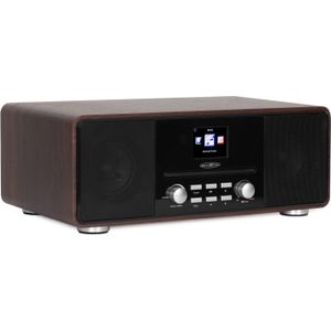 Reflexion - HRA19INT - Radio - Bruin - Zwart - DAB+ - Bluetooth