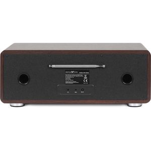 Reflexion HRA19DAB/WD DAB+ Tafelradio AUX, Bluetooth, CD, FM Hout (DAB+, FM, Bluetooth), Radio, Bruin