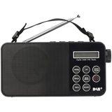 Reflexion - TRA2350DAB - Draagbare DAB+/FM-Radio - Zwart - Inclusief Draagriem