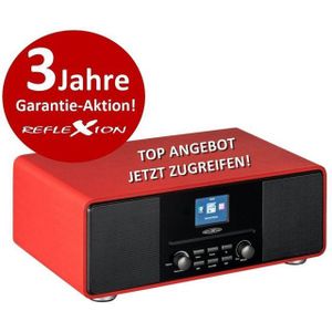 Reflexion HRA19INT (DAB+, DAB, FM, WiFi), Radio, Rood