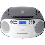 Reflexion RCR2 Radio/CD speler VHF (FM) AUX, CD, Cassette Grijs wit