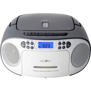 Reflexion RCR2 Radio/CD speler VHF (FM) AUX, CD, Cassette Grijs wit