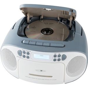 Reflexion - CD Radio Boombox - DAB+ - Blauw - Wit