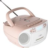 Reflexion - CD Radio Boombox - DAB+ - VHF - Wit - Roze