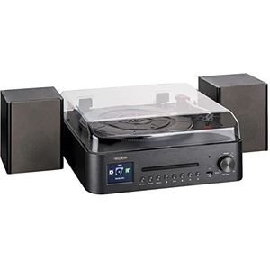 Reflexion HIF2080 Stereosysteem AUX, Bluetooth, CD, DAB+, DLNA, internetwiel (Platenspeler, WiFi, Bluetooth), Stereosysteem, Grijs