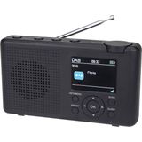 Reflexion Draagbare DAB+ en FM-radio - Antraciet/Grijs - Oplaadbare Batterij