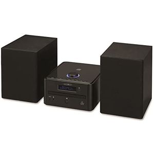 Reflexion HIF79DAB HiFi-stereo-installatie, 2 x 40 W, muziekvermogen, max. CD/MP3, DAB+ digitale tuner, bluetooth, streaming, USB/MP3, alarm/klok/slaaptimer, zwart