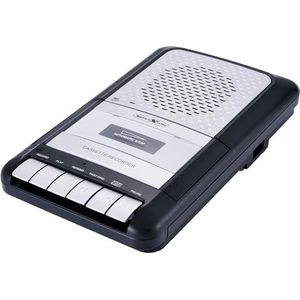 Reflexion Draagbare cassettespeler (Cassetterecorder), Audiorecorders, Grijs, Zwart