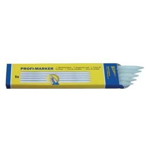 Bleispitz Navulling speksteenkrijt wit 5stuks