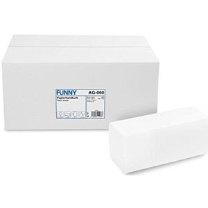 Funny Papieren Handdoek 2-laags ZZ/V-vouw 24,5x22cm 4000 vellen (AG-060)