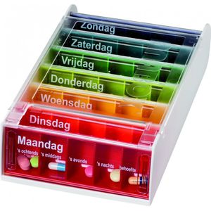 Anabox 7 dagen - Pillendoosje - Overzichtelijk - Medicijn box met dag aanduiding
