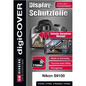digiCover Displaybeschermfolie voor Nikon Coolpix S9100 (2 stuks)