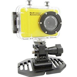 GoXtreme 20116 Adventure HD actiecamera met waterdicht (5 cm (2 inch) display, 720p, 1,3 megapixel, CMOS-sensor, microSD-kaartslot, USB, Li-Ion batterij) geel