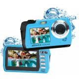 Easypix W3048 Edge Iceblue 48 MP waterdichte camera met dubbel scherm