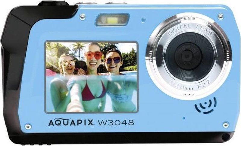 Aquapix - W3048-I - Onderwatercamera - Iceblue - Waterdicht tot 3 m - 48 MP
