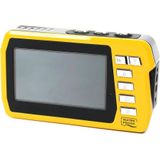 Aquapix W3048 'Edge' Unterwasserkamera mit Zwei Displays, wasserfest bis 3 m, bis zu 48 MP Auflösung, 16x Digital-Zoom, 13 MP Sensor, Video bis 4K, Gelb