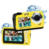 Aquapix W3048-I Edge - Digitale Onderwatercamera - Geel - Waterdicht tot 3 m