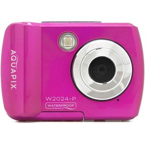 Easypix W2024 waterdichte camera, 14 MP, dubbele vleugels, roze
