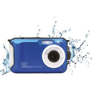 Aquapix W3027 'Wave' Unterwasserkamera, wasserfest bis 3 m, 2.7"" Display, bis zu 30 MP Auflösung, 4X Digital-Zoom, 5 MP Sensor, Blau