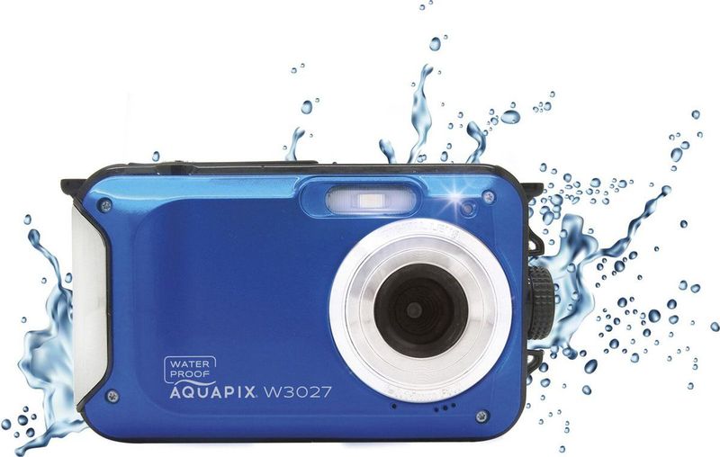 Aquapix - W3027 Wave - Digitale Camera - Marineblauw - Waterdicht tot 3 Meter