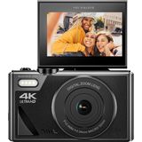 Easypix - V64 Flip - Digitale Camera - Zwart - 18x Digitale Zoom - 4K Video