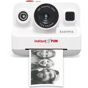 Easypix - InstantFUN - Digitale Instant Camera - Zwart - BPA-vrij Thermisch Papier