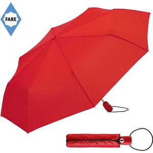 Fare Mini Paraplu - Ø97 cm - AOC - Automatisch openen en sluiten - Windproof - Polyester/Kunststof/Staal - Rood