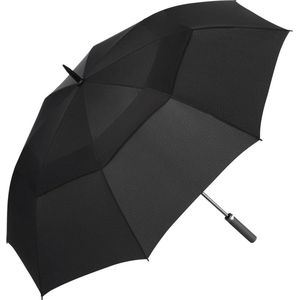 Fare Golf Paraplu – Auto open - Windproof – Ventilatie systeem - Ø 133 cm – Polyester/Glasvezel/Kunststof - Zwart